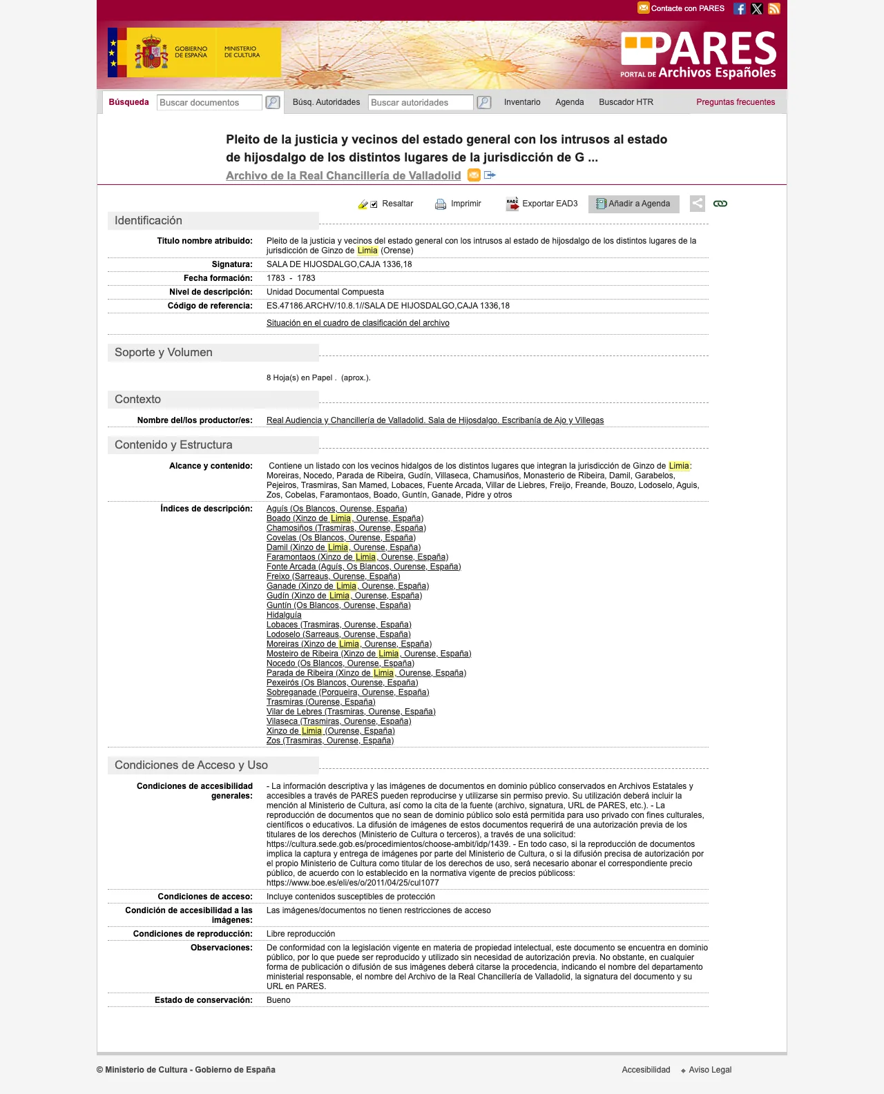 Ver la ficha del archivo: La lista de toda la comarca